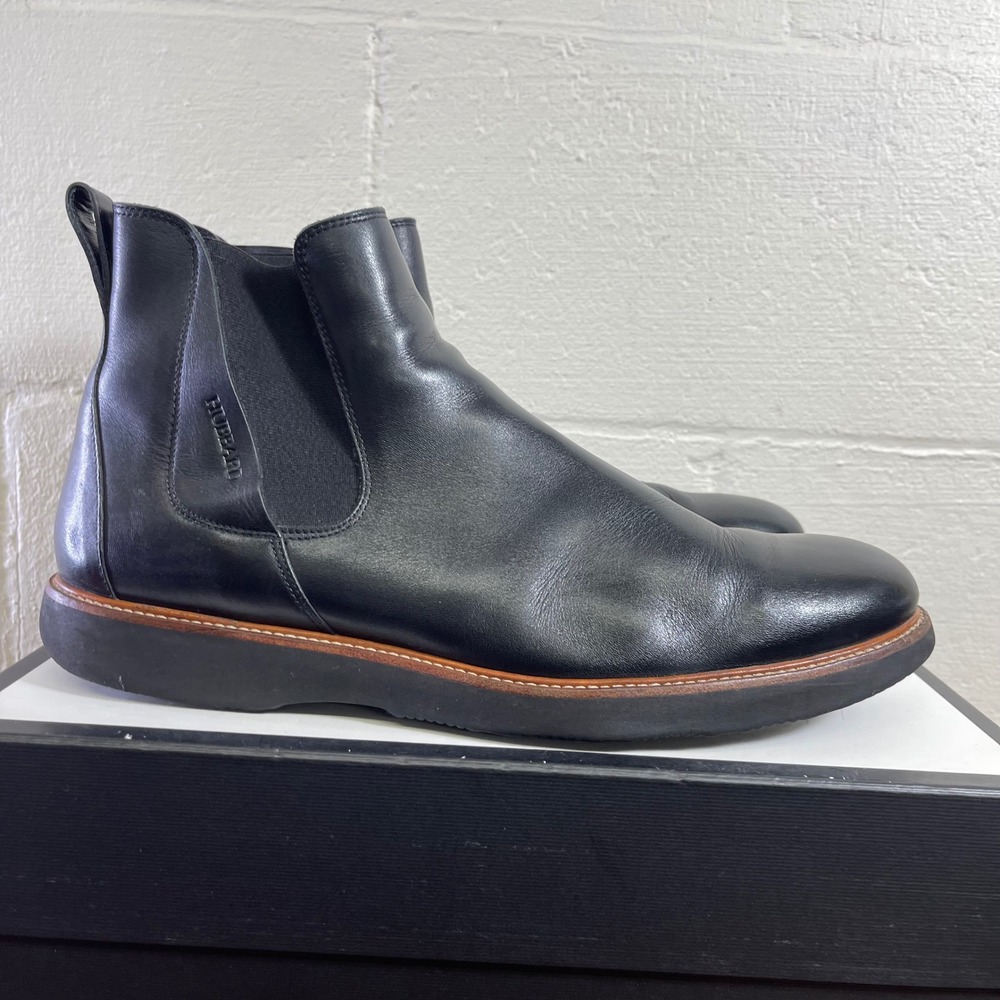 Samuel Hubbard 24-Seven 2.0 Chelsea Boot Black Leather Pull On Men's 12 US